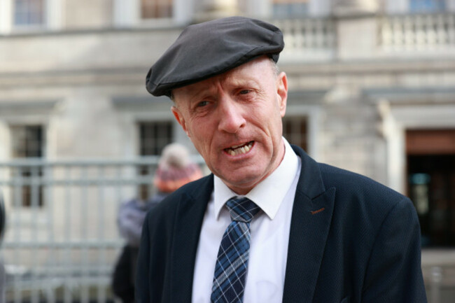 independent-td-michael-healy-rae-leaves-leinster-house-dublin-after-fianna-fail-leader-micheal-martin-was-selected-by-members-of-the-dail-to-be-the-new-taoiseach-picture-date-thursday-january-23