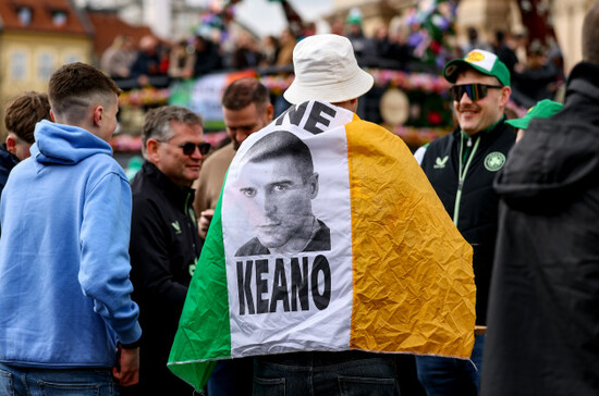 a-view-of-ireland-fans-in-the-old-town-square-ahead-of-the-match
