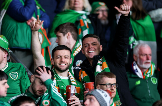 a-view-of-ireland-fans-in-the-stadium-ahead-of-the-match
