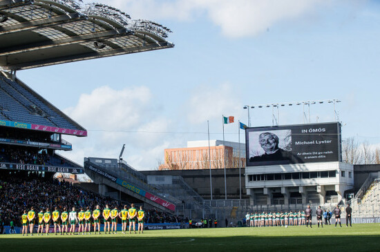 a-minutes-silence-is-held-in-memory-of-michael-lyster-ahead-of-the-game