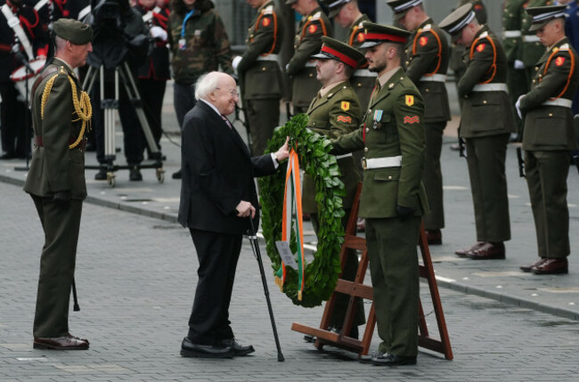 irish-president-michael-d-higgins-places-a-wreath-during-a-ceremony-to-mark-the-anniversary-of-the-1916-easter-rising-at-the-gpo-on-oconnell-street-dublin-picture-date-sunday-april-20-2025