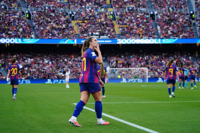 barcelona-spain-03rd-apr-2026-alexia-putellas-midfielders-of-fc-barcelona-and-spain-celebrates-after-scoring-goal-during-uefa-womens-champions-league-match-quarter-finals-second-leg-between-fc