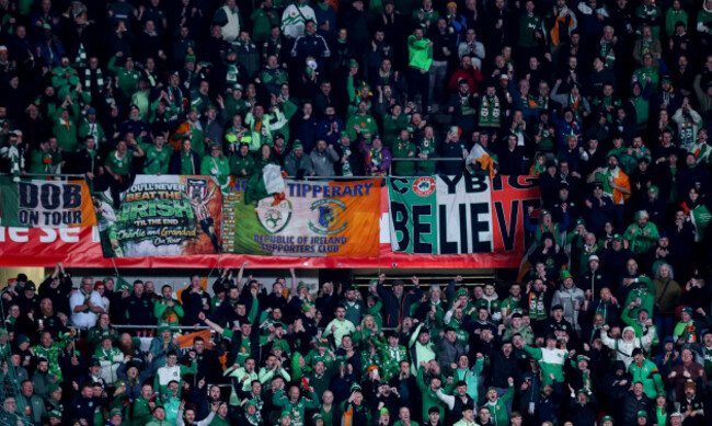 a-view-of-ireland-fans-during-the-match