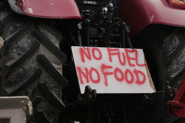 vehicles-parked-on-oconnell-street-in-dublin-as-protestors-take-part-on-the-second-day-of-a-national-fuel-protest-against-rising-fuel-prices-demonstrators-driving-tractors-lorries-and-trucks-have-f