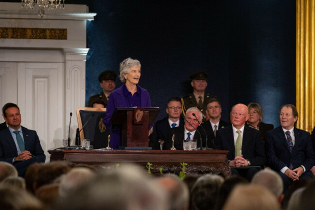 dublin-dublin-ireland-11th-nov-2025-catherine-connolly-middle-inauguration-speech-in-dublin-castle-in-dublin-in-ireland-on-november-11-2025-catherine-connolly-becomes-the-10th-president-of-ir