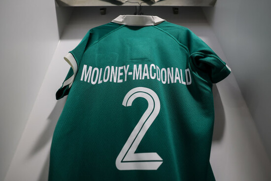 a-view-of-cliodhna-moloney-macdonalds-jersey-in-the-dressing-room-ahead-of-her-50th-appearance-for-ireland