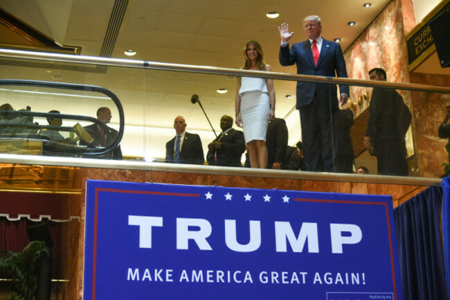 business-mogul-donald-trump-and-his-wife-melania-trump-arrive-to-a-press-event-to-announce-his-candidacy-for-the-u-s-presidency-at-trump-tower-on-jun