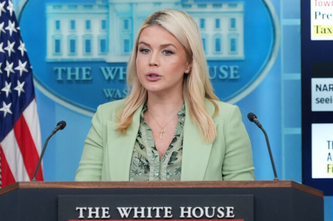 white-house-press-secretary-karoline-leavitt-speaks-with-reporters-in-the-james-brady-press-briefing-room-at-the-white-house-wednesday-april-15-2026-in-washington-ap-photoalex-brandon