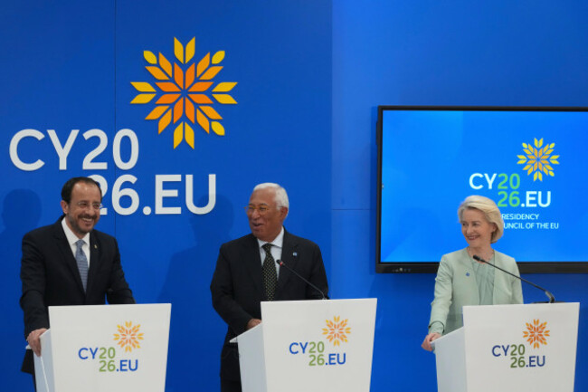 cypriot-president-nikos-christodoulides-left-european-council-president-antonio-costa-center-and-european-commission-president-ursula-von-der-leyen-laugh-during-a-press-conference-after-the-eu-sum
