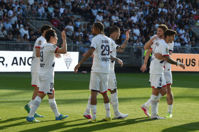 psg-players-celebrate-after-scoring-during-the-french-league-one-soccer-match-between-angers-and-paris-saint-germain-in-angers-western-france-saturday-april-25-2026-ap-photomathieu-pattier