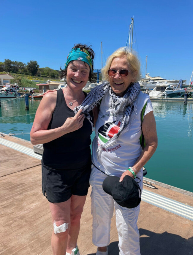 Dr Margaret Connolly with Col Ann Wright