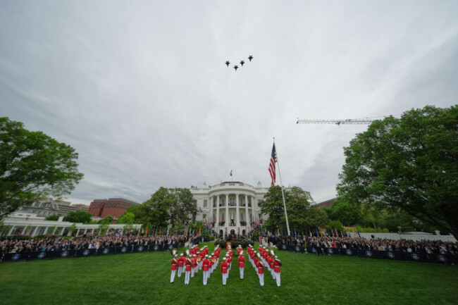 president-donald-trump-and-first-lady-melania-trump-stand-on-the-blue-room-balcony-with-britains-king-charles-iii-and-queen-camilla-as-plane-fly-over-during-a-state-visit-arrival-ceremony-on-the-sout