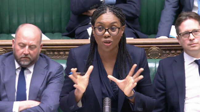 screen-grab-of-conservative-party-leader-kemi-badenoch-speaking-in-the-house-of-commons-london-during-a-debate-on-the-privileges-motion-to-launch-an-investigation-into-sir-keir-starmer-over-the-appo