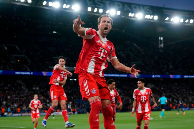 bayerns-harry-kane-celebrates-after-scoring-a-penalty-the-opening-goal-of-his-team-during-the-champions-league-semifinal-first-leg-soccer-match-between-paris-saint-germain-and-bayern-munich-in-paris