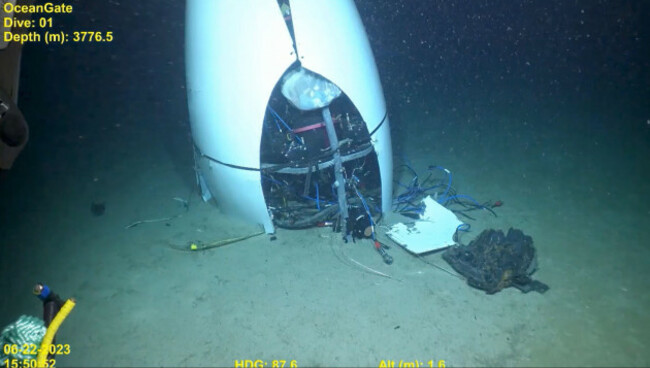 the-coast-guard-marine-board-of-investigation-releases-remotely-operated-vehicle-rov-footage-of-the-titan-submersibles-tail-cone-in-support-of-the-hearing-in-north-charleston-sept-17-2024-this