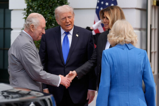 president-donald-trump-and-first-lady-melania-trump-greet-britains-king-charles-iii-and-queen-camilla-for-a-departure-ceremony-on-the-south-lawn-of-the-white-house-thursday-april-30-2026-in-washi