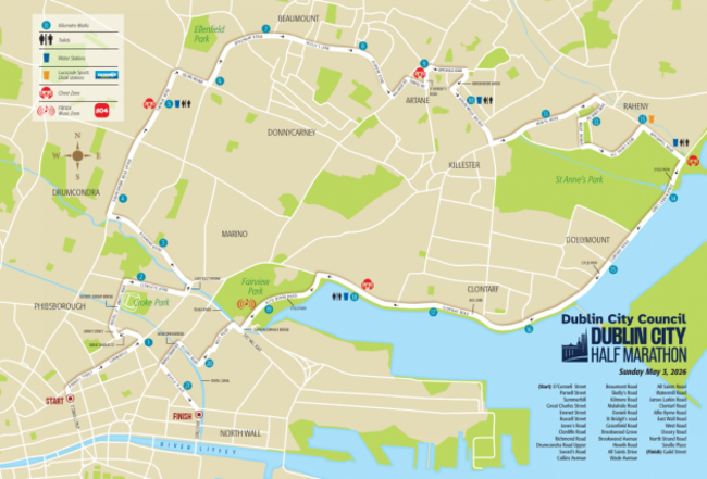 half marathon course