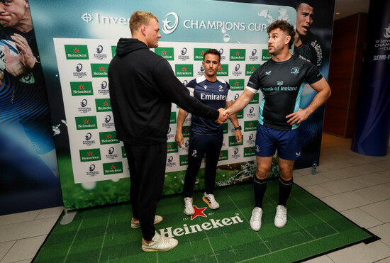 david-ribbans-luke-pearce-and-caelan-doris-at-the-coin-toss