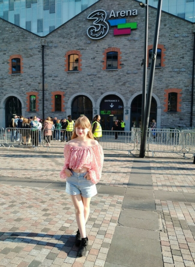 2. Lydia O'Connell at the Three Arena to see Olly Murs in April 2025