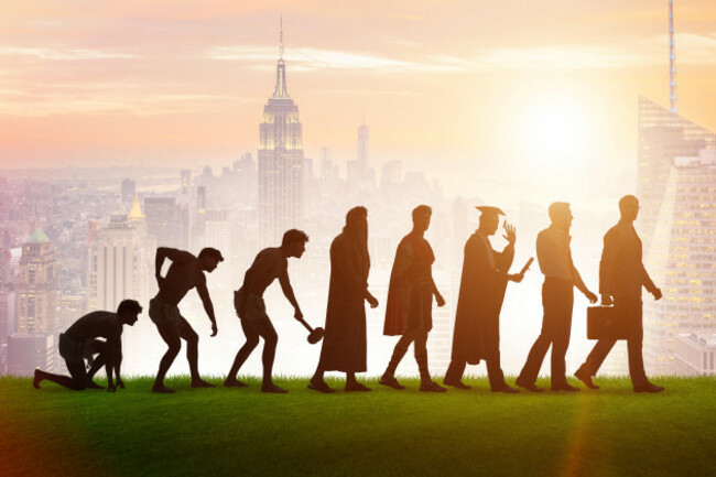 progression-of-man-mankind-from-ancient-to-modern