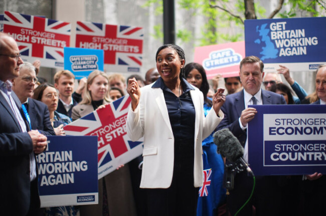 conservative-party-leader-kemi-badenoch-meets-supporters-in-westminster-london-after-the-tories-took-control-of-westminster-city-council-from-labour-in-the-local-elections-picture-date-friday-may