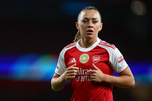 london-uk-24th-mar-2026-katie-mccabe-of-arsenal-during-the-arsenal-women-vs-chelsea-women-uefa-womens-champions-league-quarter-final-match-at-the-emirates-stadium-london-picture-credit-should-re