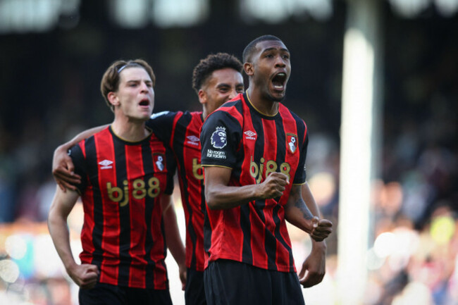 london-uk-9th-may-2026-rayan-of-afc-bournemouth-celebrates-after-the-premier-league-match-between-fulham-fc-and-afc-bournemouth-at-craven-cottagecredit-craig-mercer-alamy-live-news