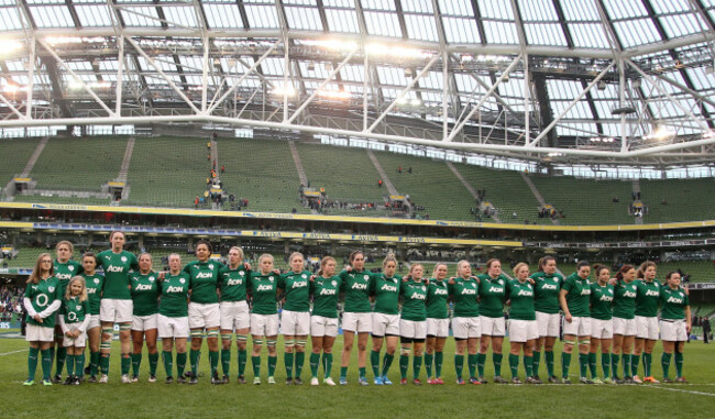 the-womens-team-line-up-for-the-national-anthem