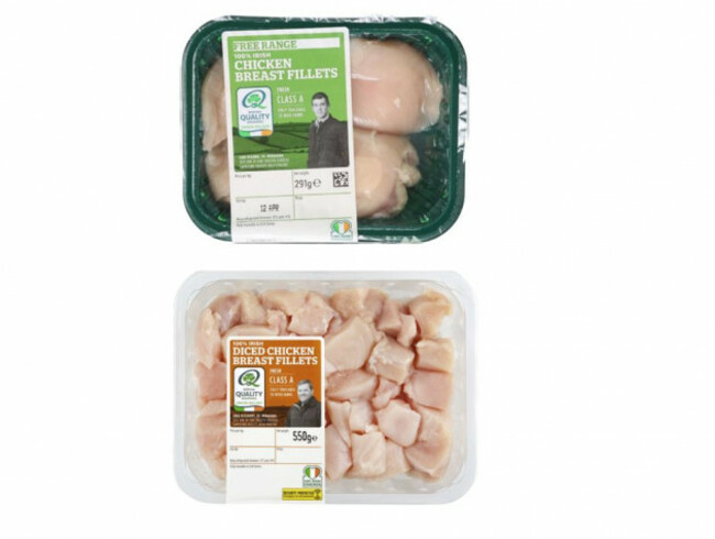 The affected chicken breast products