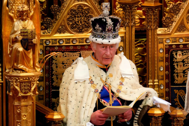 file-king-charles-iii-looks-up-as-he-reads-the-kings-speech-during-the-state-opening-of-parliament-in-the-house-of-lords-in-london-on-july-17-2024-ap-photokirsty-wigglesworth-pool-file