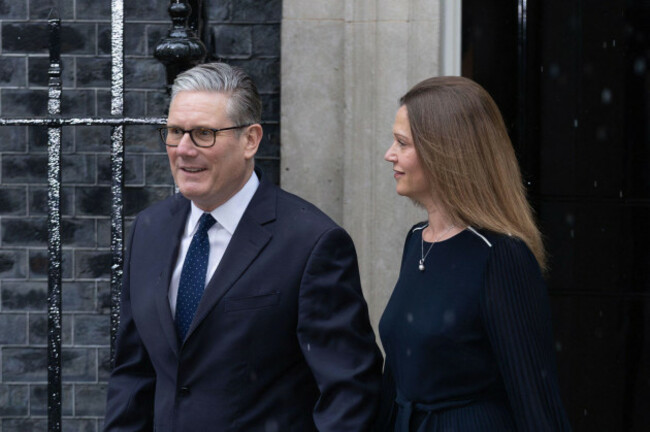 london-england-uk-13th-may-2026-uk-prime-minister-keir-starmer-l-and-his-wife-victoria-starmer-depart-10-downing-street-to-attend-the-state-opening-of-parliament-in-london-credit-image