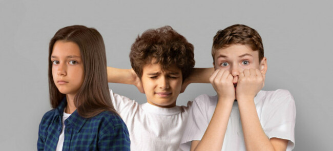 collage-with-scared-teen-kids-looking-at-camera-with-afraid
