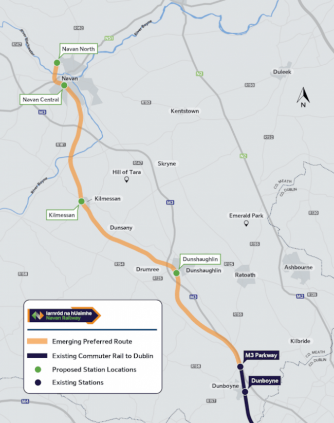navan railway map