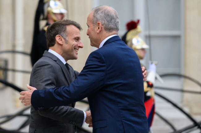 paris-france-21st-may-2026-the-president-of-the-republic-emmanuel-macron-welcomed-micheal-martin-the-prime-minister-of-ireland-to-the-elysee-palace-on-21-may-2026-21052026-franceile-de