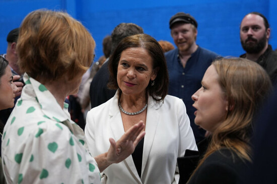 sinn-fein-president-mary-lou-mcdonald-speaks-to-candidates-and-party-workers-at-the-count-for-the-galway-west-by-election-at-the-galway-lawn-tennis-club-galway-the-by-election-was-called-when-the-se