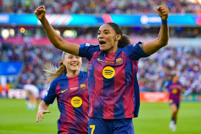 oslo-20260523-barcelonas-salma-paralluelo-celebrates-during-the-20252026-womens-champions-league-final-between-barcelona-and-lyon-at-ullevaal-stadion-photo-annika-byrde-ntb-this-text-is-auto