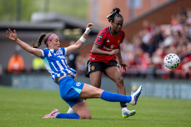 leigh-sports-village-manchester-uk-2nd-may-2026-womens-super-league-football-manchester-united-versus-brighton-and-hove-albion-melvine-malard-of-manchester-united-women-is-tackled-by-caitlin-ha