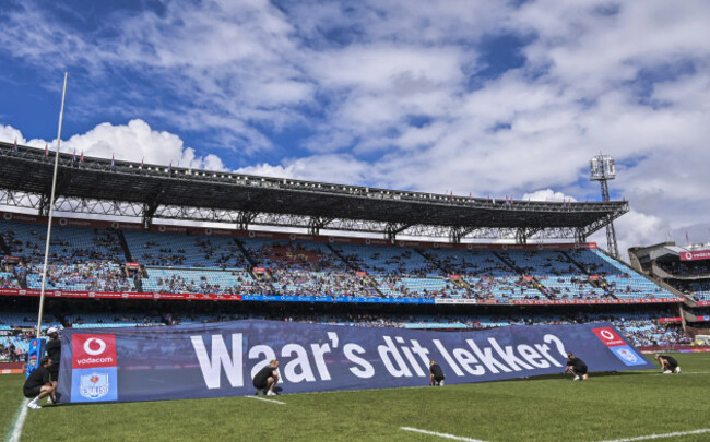a-view-of-a-sign-on-the-pitch-ahead-of-the-game