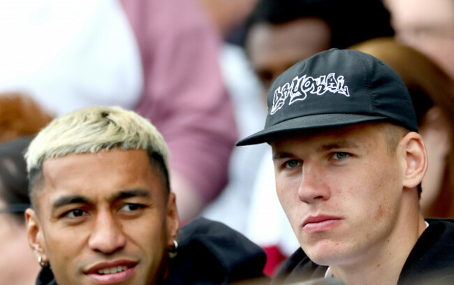 rieko-ioane-and-sam-prendergast-at-the-game
