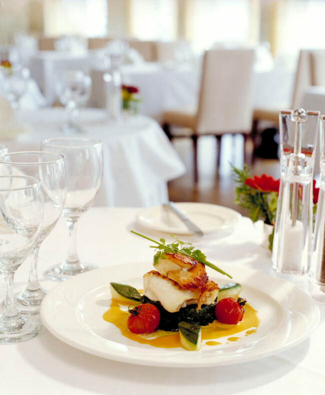 still-life-food-restaurant-table-setting-roasted-cod