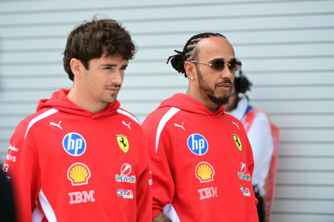 miami-usa-03rd-may-2026-charles-leclerc-of-monaco-and-driver-of-the-16-scuderia-ferrari-hp-race-car-and-lewis-hamilton-of-great-britain-and-driver-of-the-44-scuderia-ferrari-hp-race-car-in-the
