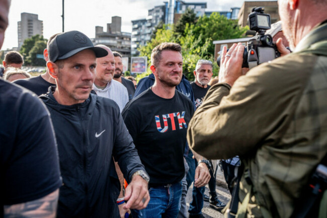tommy-robinson-arrives-in-southampton-to-speak-at-a-flash-protest-outside-southampton-central-police-station-southampton-locals-organized-a-flash-protest-following-the-release-of-police-body-cam-foot
