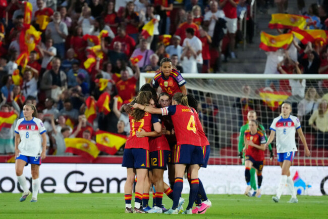 spain-players-celebrate-after-spains-patri-guijarro-scored-the-opening-goal-during-the-2027-womens-world-cup-qualifying-soccer-match-between-spain-and-england-in-mallorca-spain-friday-june-5-202