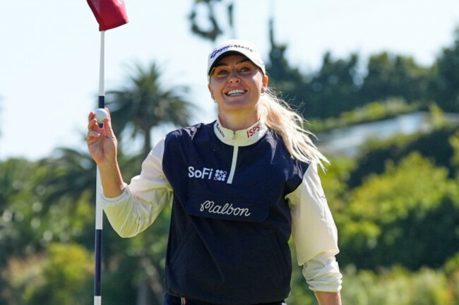 charley-hull-of-england-reacts-after-making-her-par-putt-on-the-18th-green-during-the-final-round-of-the-u-s-womens-open-golf-tournament-sunday-june-7-2026-in-the-pacific-palisades-area-of-los