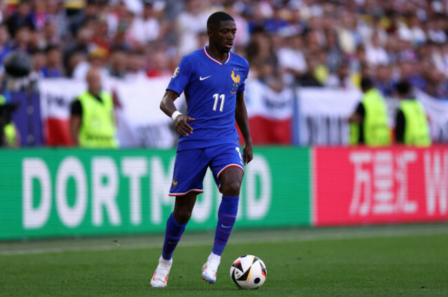 dortmund-germany-25th-june-2024-ousmane-dembele-of-france-in-action-during-the-uefa-euro-2024-group-d-match-between-france-and-poland-at-bvb-stadion-dortmund-on-june-25-2024-in-dortmund-germany