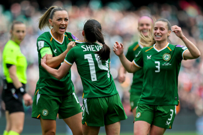 marissa-sheva-celebrates-with-katie-mccabe-after-scoring-her-sides-first-goal-of-the-match