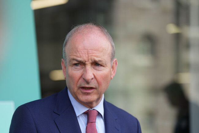 taoiseach-micheal-martin-during-a-media-doorstep-as-he-arrives-at-the-national-economic-dialogue-at-dublin-castle-picture-date-monday-june-15-2026