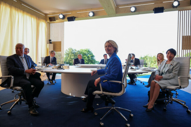 u-s-president-donald-trump-french-president-emmanuel-macron-germanys-chancellor-friedrich-merz-japans-prime-minister-sanae-takaichi-italys-prime-minister-giorgia-meloni-britains-prime-minist