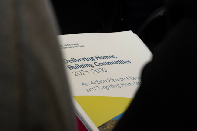 dublin-dublin-ireland-13th-nov-2025-booklet-distributed-during-the-launch-the-new-action-plan-on-housing-and-homelessness-on-november-13th-2025-in-theresa-s-garden-in-dublin-ireland-the-govern
