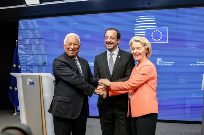 brussels-belgium-european-union-19th-june-2026-from-l-to-r-antonio-costa-president-of-the-european-council-nikos-christodoulides-president-of-cyprus-and-president-in-office-of-the-council-of